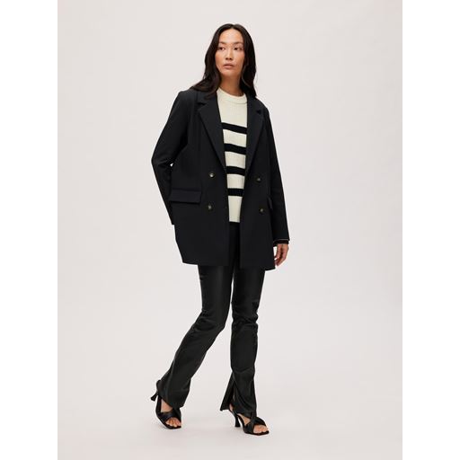 Selected Femme Myla Relaxed Blazer, Sort, 38