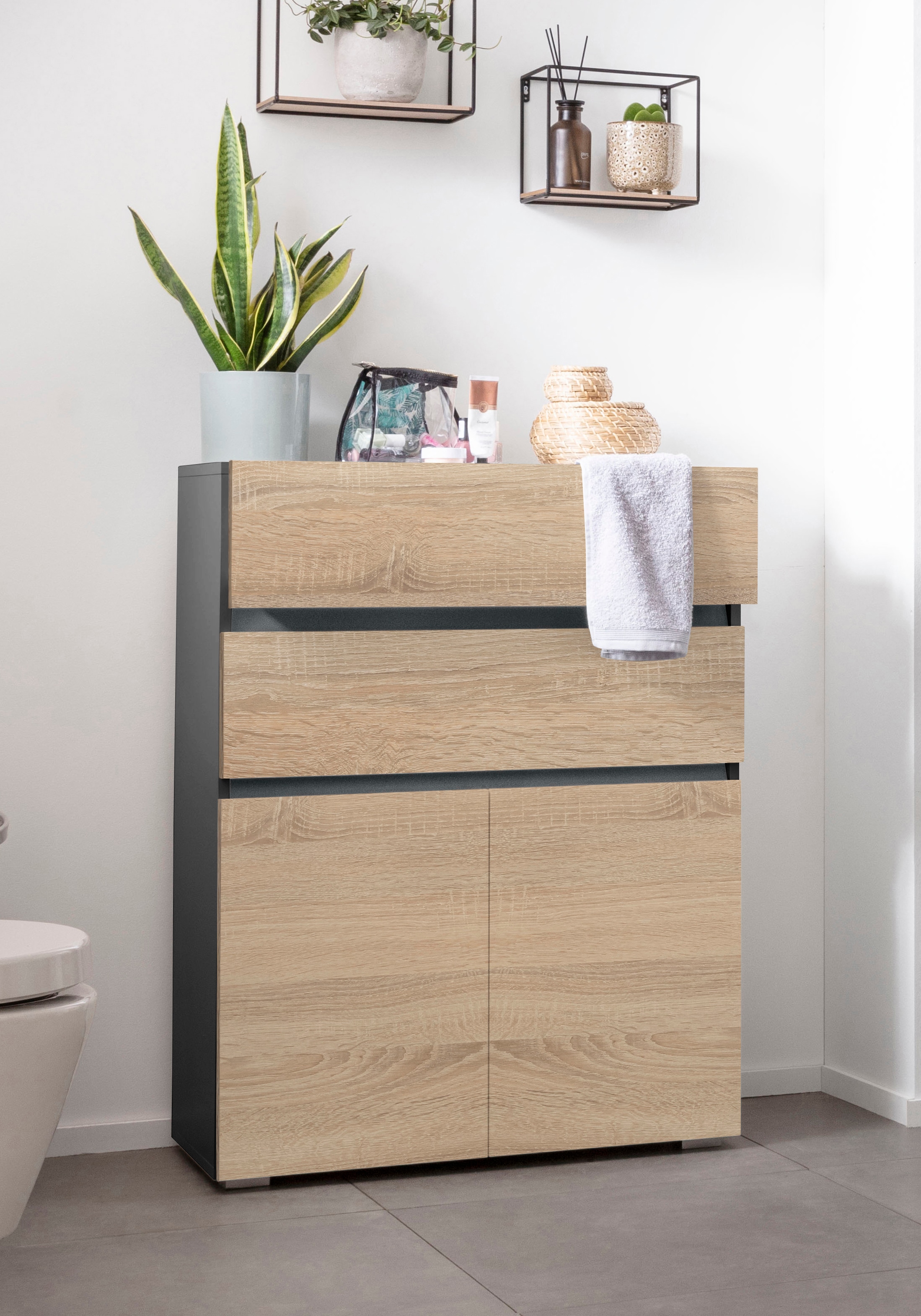 Home affaire Midischrank »Wisla« Höhe 98 cm, mit Türen & Schubkasten