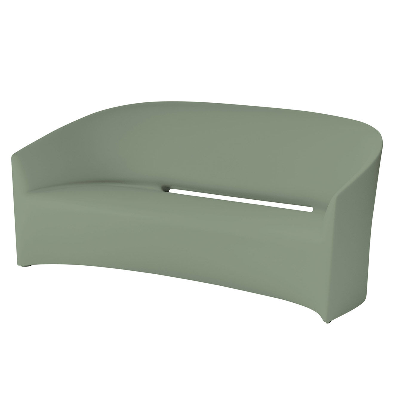 Serralunga Canapé Pinbeach Design par Christophe Pillet sauge de sardaigne - 180x76x81 cm
