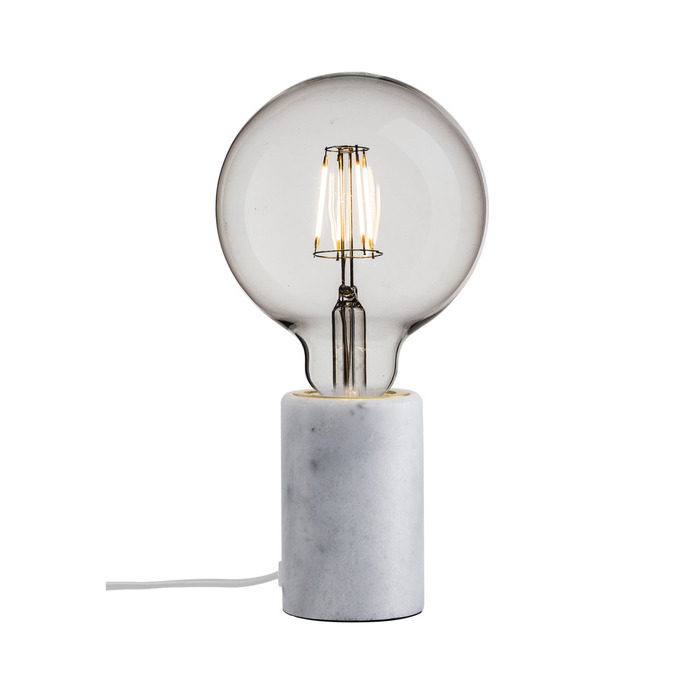 Nordlux Siv bordlampe hvid marmor