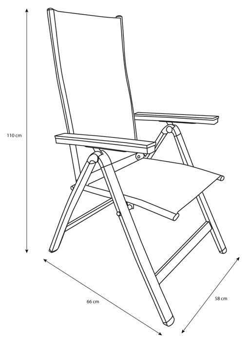 Havestol Kingston 6 positioner sort - Sunlife