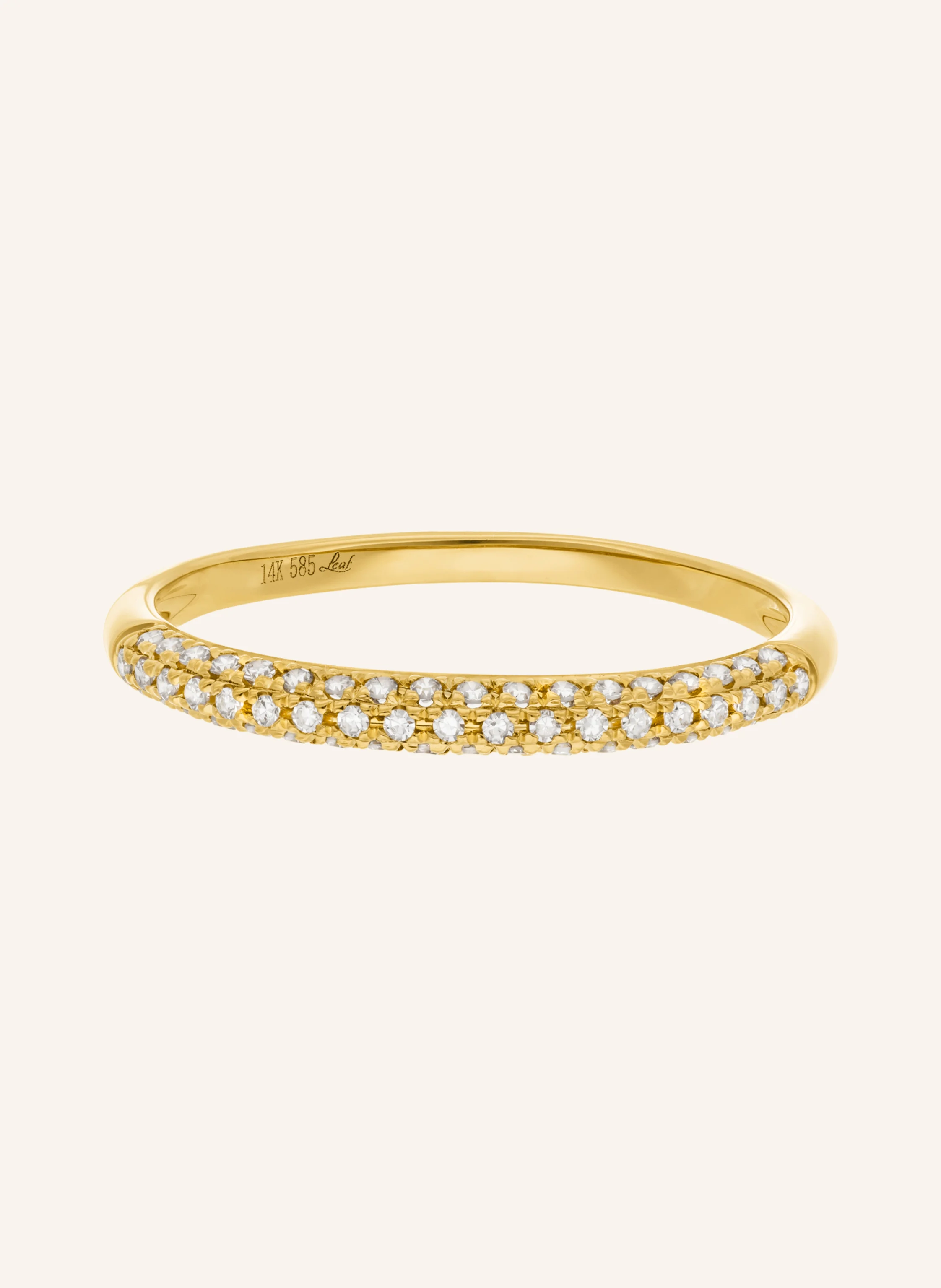 Leaf Ring DAZZLE mit Diamanten