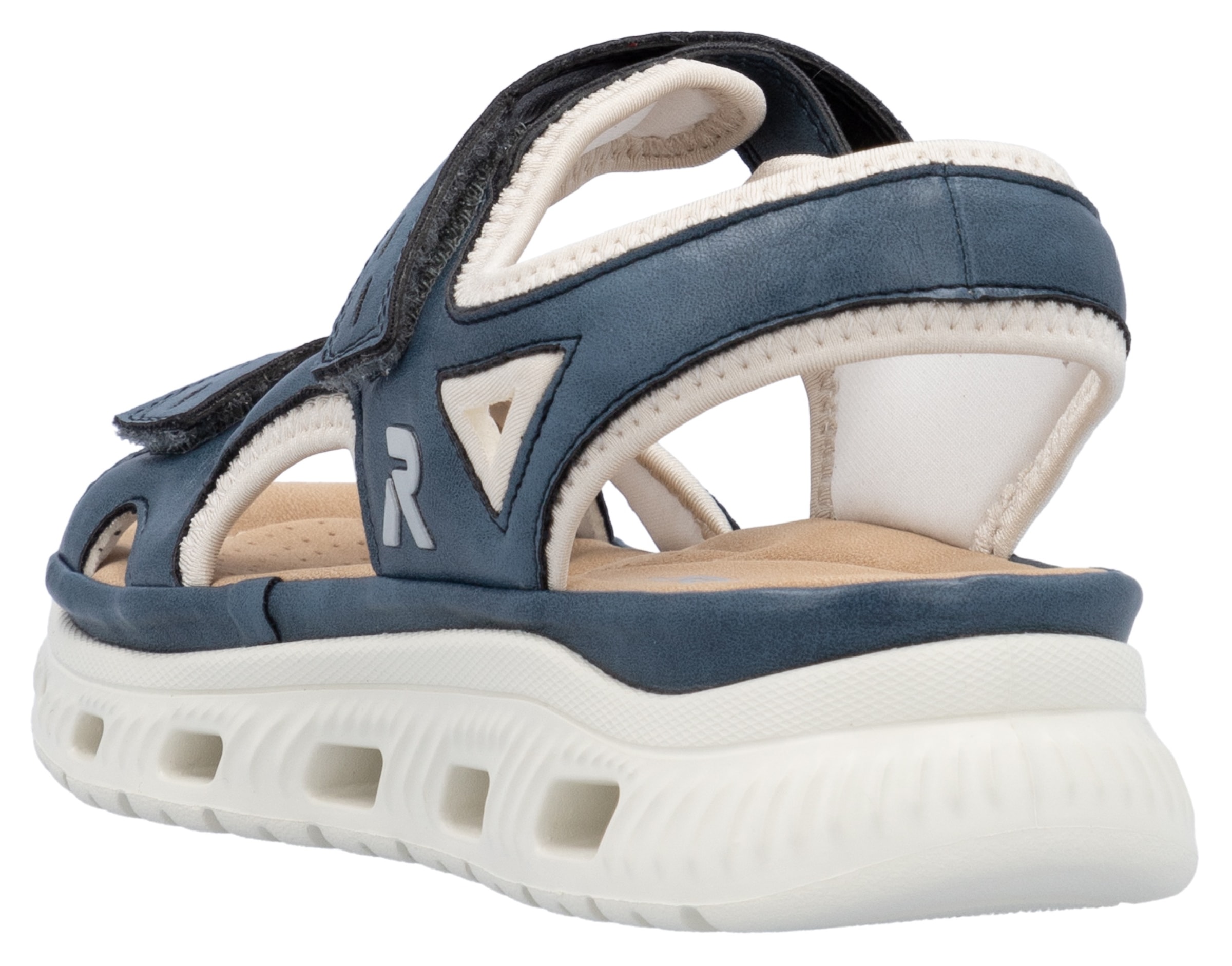 RIEKER Sport Sandale »Outdoorsandale«  , Sommerschuh, Sandalette, Plateauabsatz, mit Klettverschlüssen