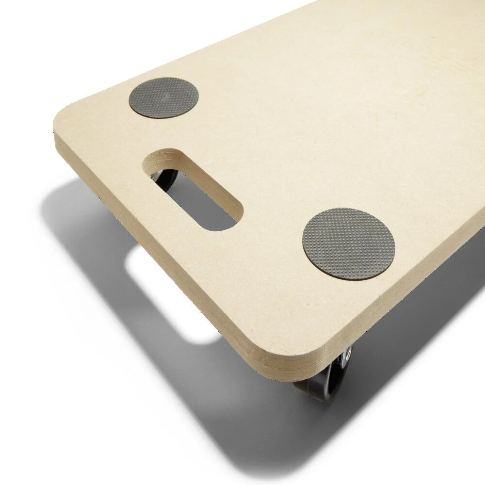 Support à roulettes en bois 60x30cm charge 150kg