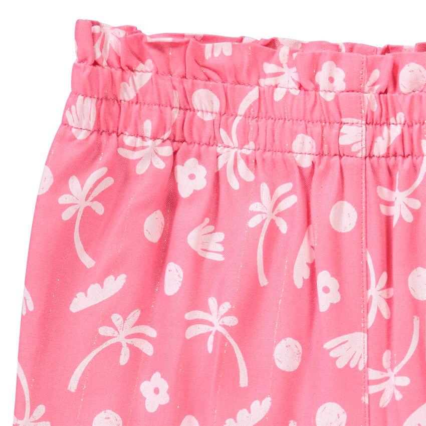 Pantalon fluide imprimé fantaisie pour bébé fille - Multicolore