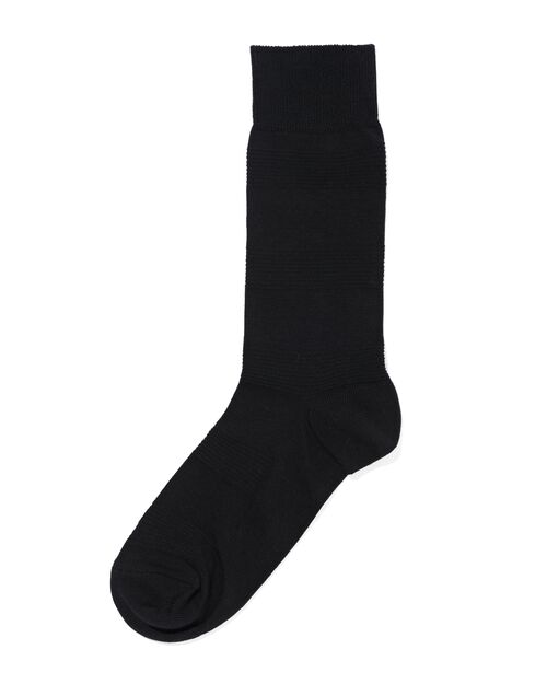 chaussettes homme 1 paire rayure 3D  noir