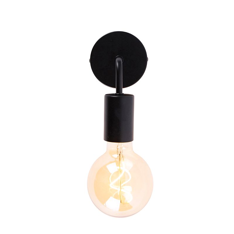 Moderne wandlamp zwart 15,5 cm - Facile
