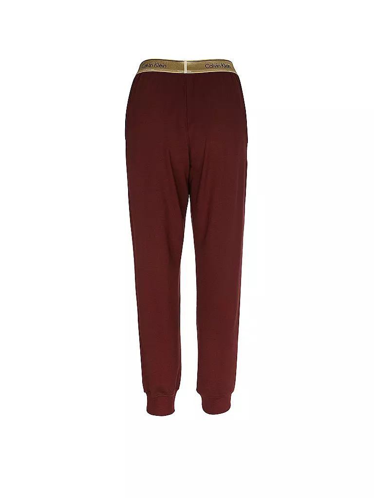CALVIN KLEIN Loungewear Hose  dunkelrot