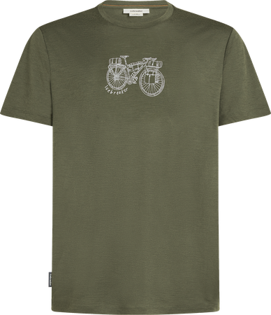 TL ADVENTURE RIDE Herren-Merino-Kurzarmshirt  loden  L