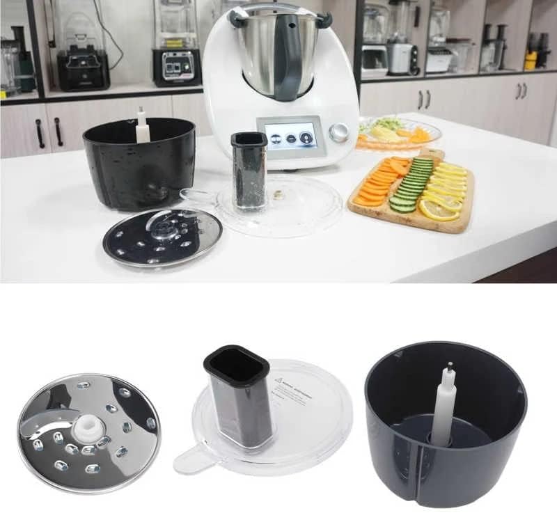 Thermomix TM6 + Kartoffelschälaufsatz + Gemüsereibe - Großes Set (Schwarz), Thermomix TM6 Czarny