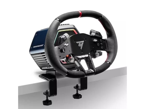 Thrustmaster Hypercar Wheel Add-On, Ratt, PC, PlayStation 4, PlayStation 5, Xbox, Xbox One, Sort, Sølv, Alcantara, Lær, Thrustmaster T818, T598, Wind