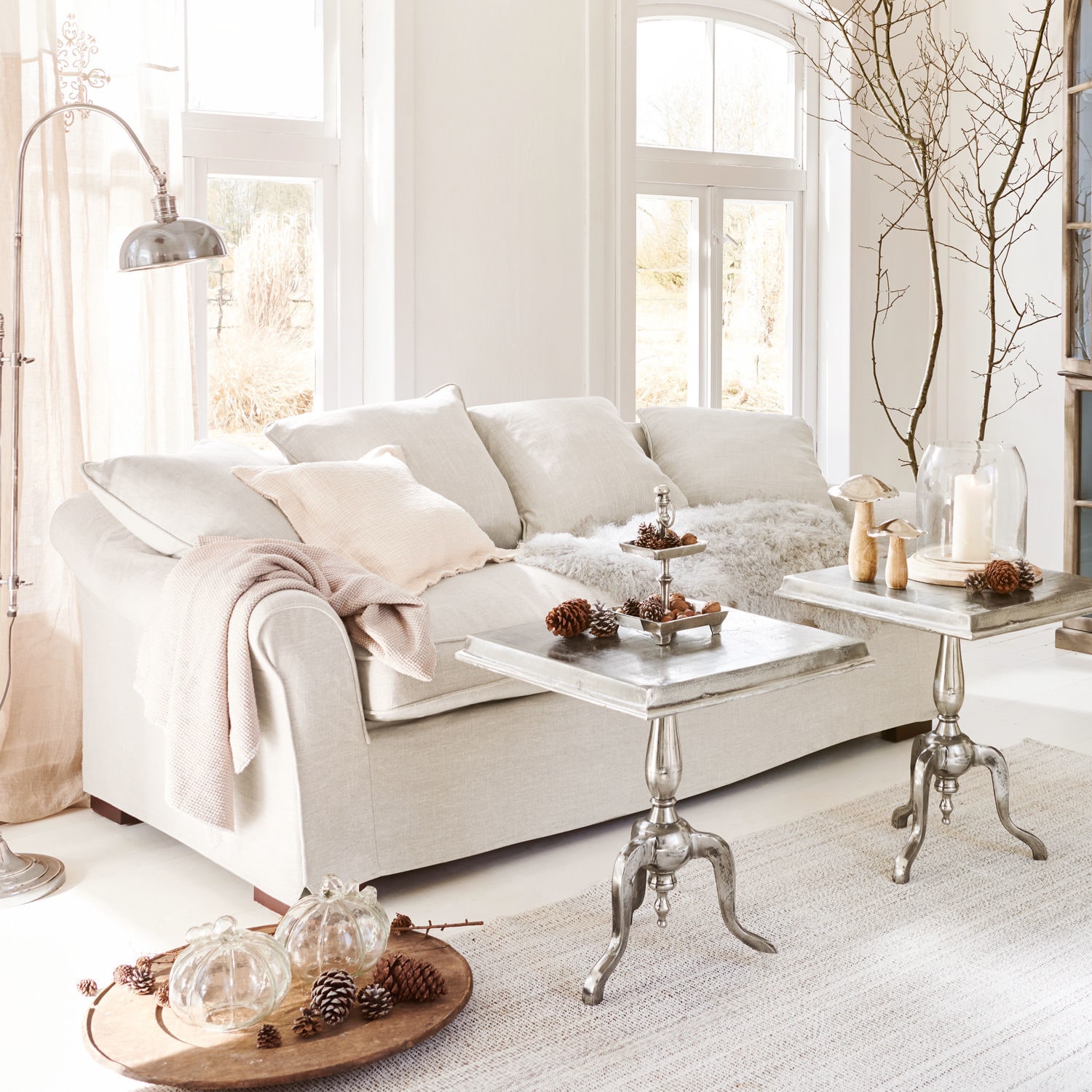Sofa Long Beach creme