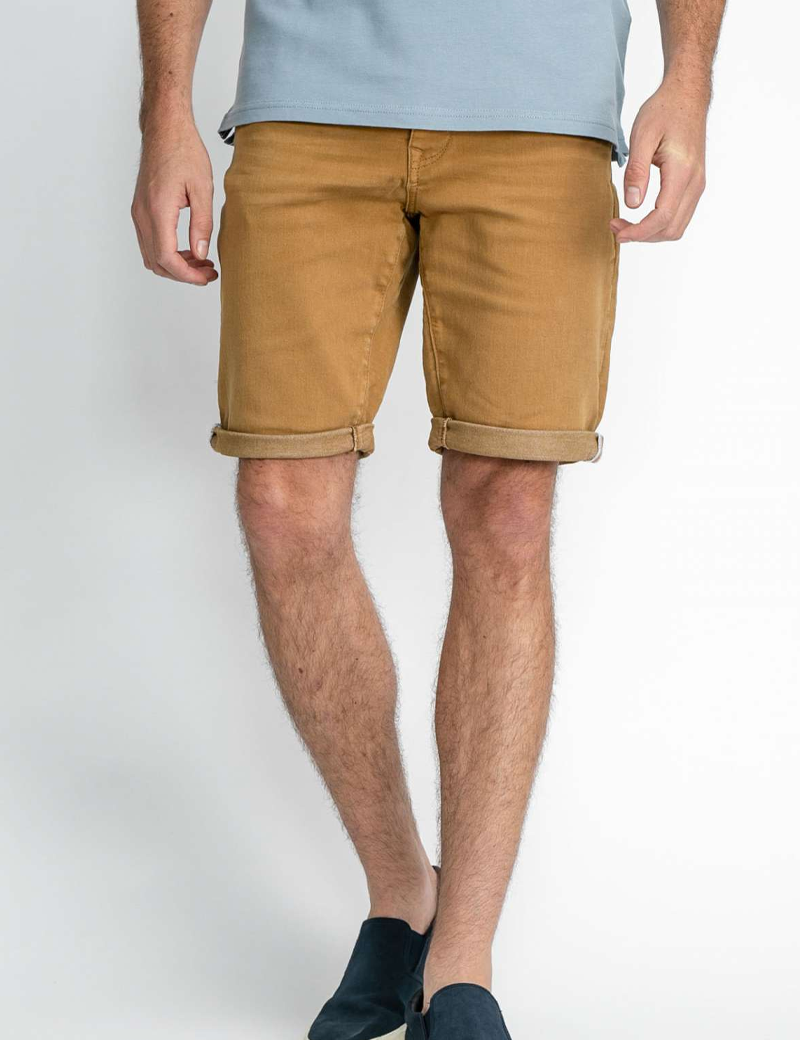 PETROL IND SHORT JOGG JEAN MARRON VINTAGE HOMME