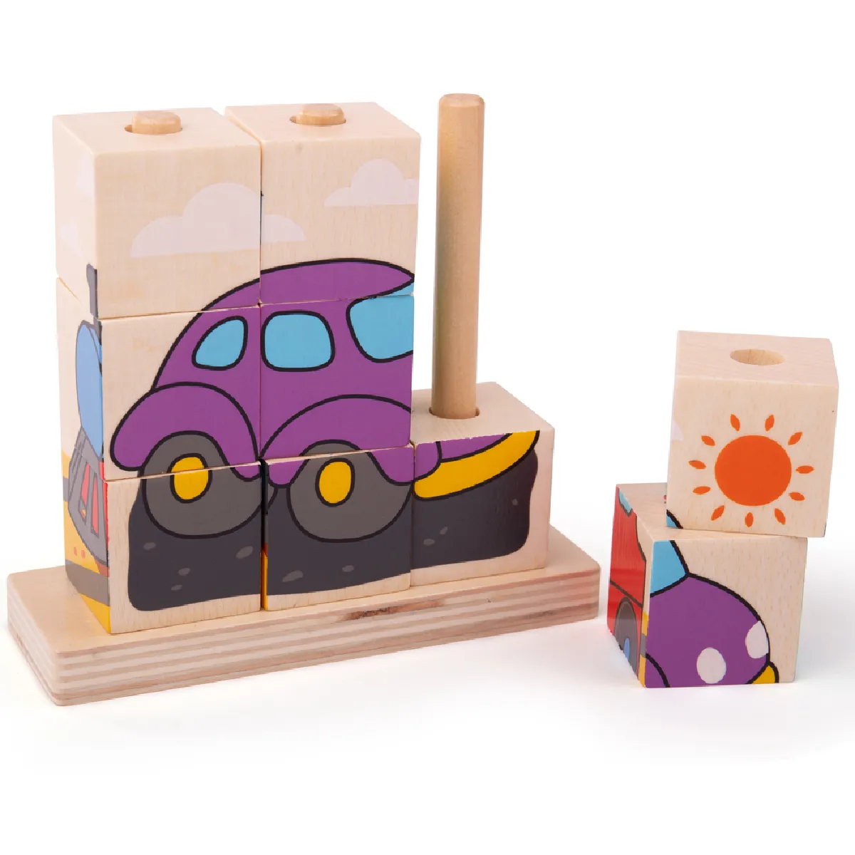 Bigjigs Toys Puzzle Blocs Empilables