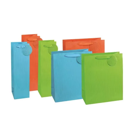 TSI Geschenktüten 362 x 105 x 105 mm, 12 Stück, 3 Farben