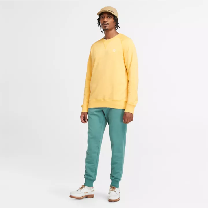 Pantalon de survêtement à envers bouclé pour homme en bleu sarcelle
