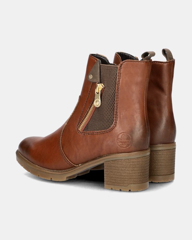 Rieker Rits- & gesloten boots  - cognac