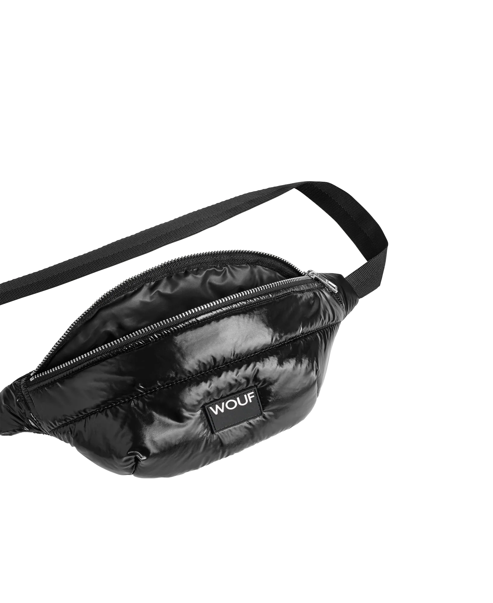 Wouf  Black Glossy bæltetaske - sort