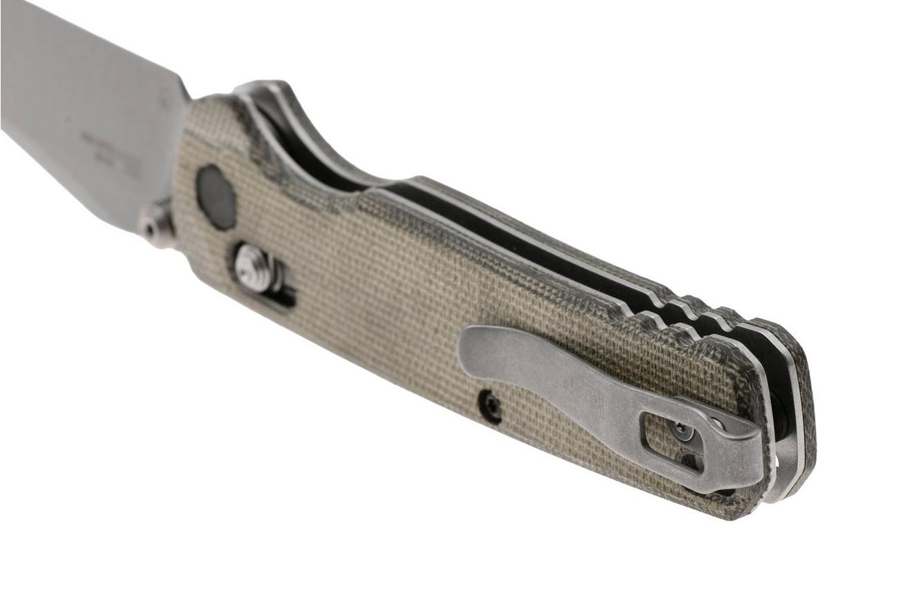 Kershaw Bel Air 6106 Stonewashed MagnaCut Clip Point, Green Micarta, zakmes