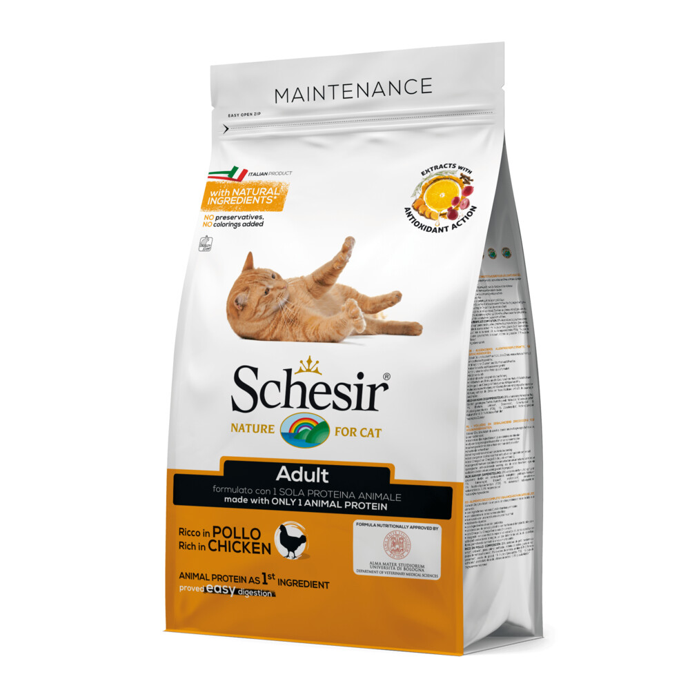 Schesir Kattenvoer Dry Maintenance Kip400 gr