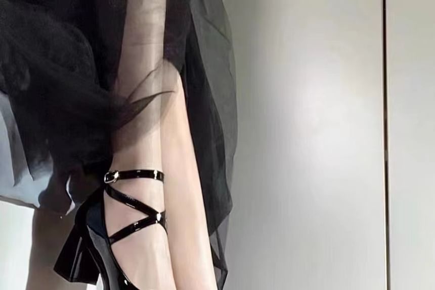 Gordong - Mary Jane pumps met blokhak