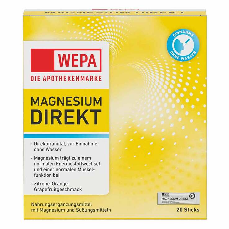 Wepa Magnesium Direkt Sticks, 20 St