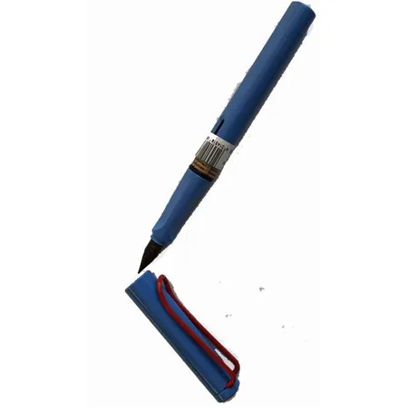 LAMY Füller Feder M in hellblau mit rotem Clip, limitierte Auflage