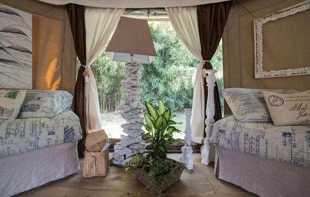 Glamping in Mirano, Venedig extravagantes Geschenk