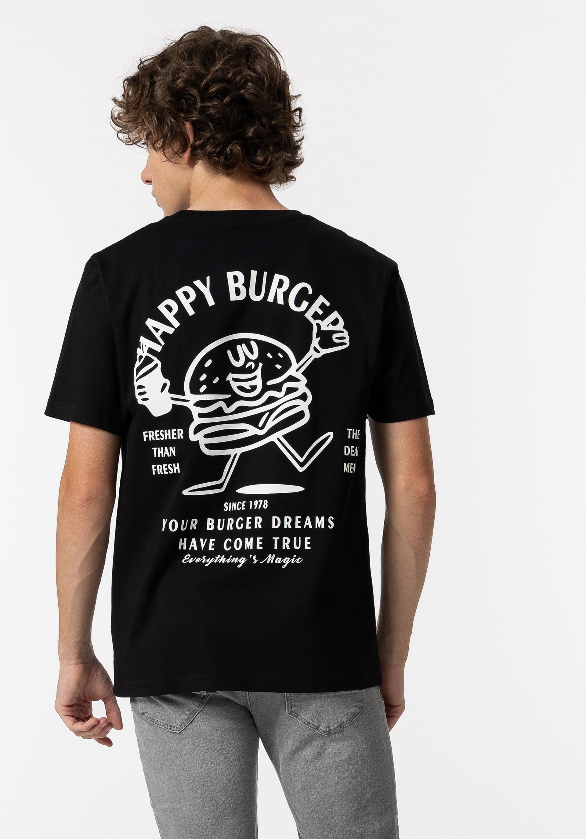 T-shirt com Estampado nas Costas