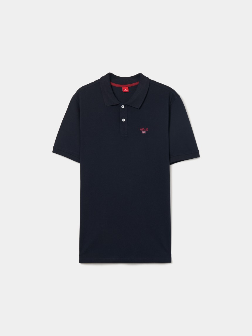 Polo regular fit 100% algodão