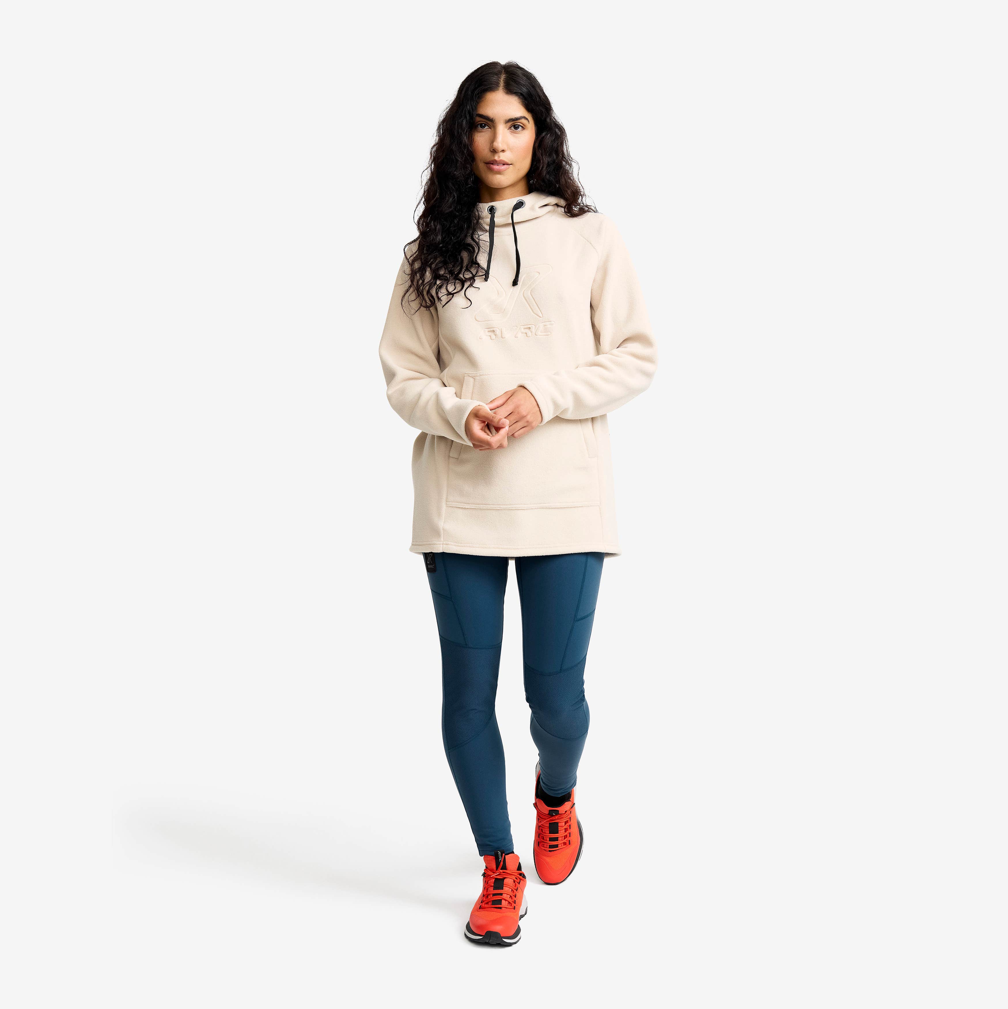 Polar Fleece Hoodie  Dame Peyote