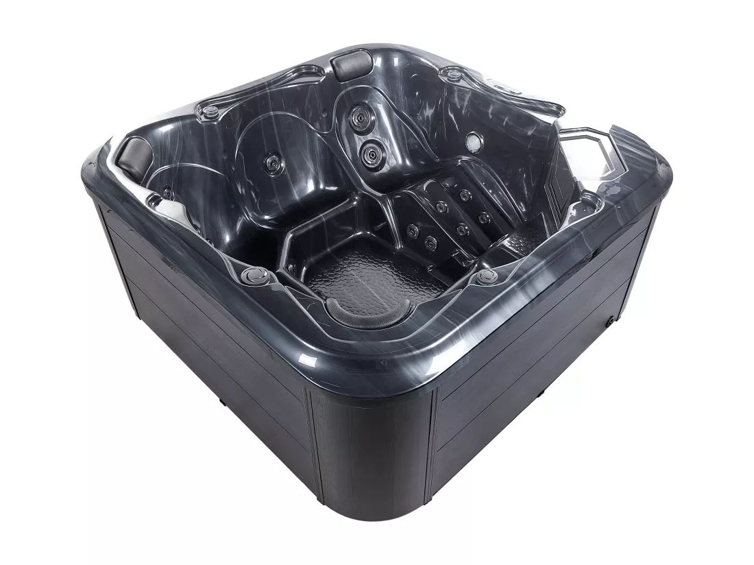 Spa d'extérieur avec LED TULAROSA Gris graphite