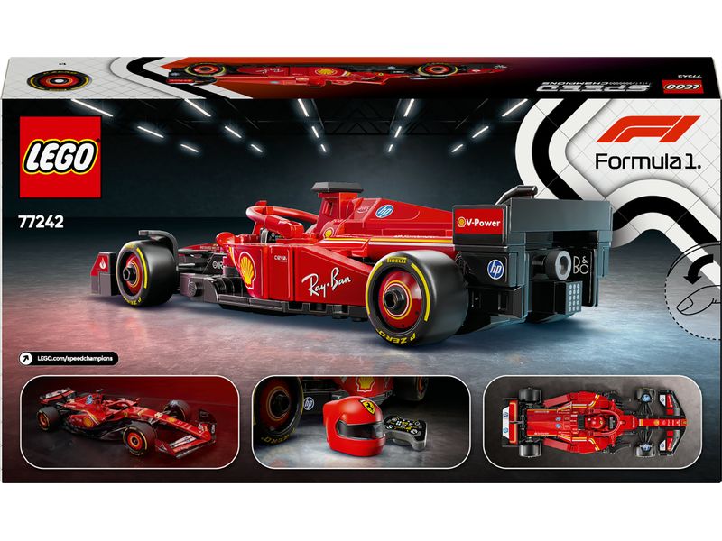 LEGO® Speed Champions Ferrari SF-24 F1 Rennauto 77242 Spielset mit einem Modell des Ferrari SF-24 F1 Rennautos
