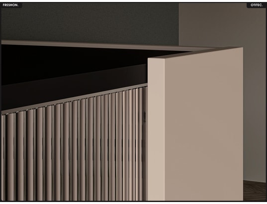 OTITEC - Armoire vitrine - l.95 x h.155 x p.40 cm - freshon