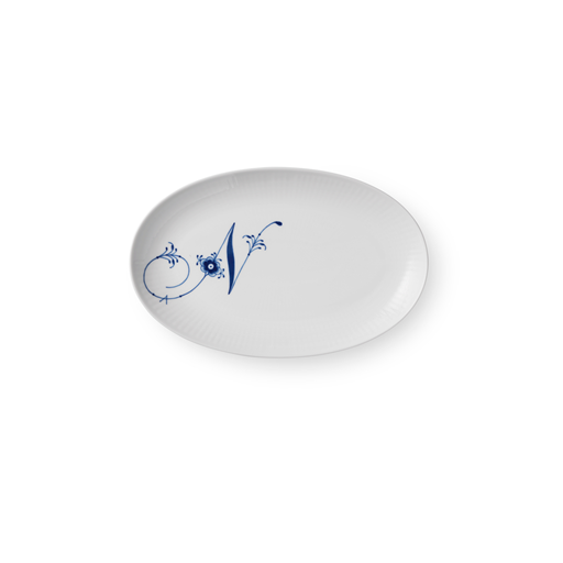 Royal Copenhagen Alfabet Tallerken, N, Ø23 cm