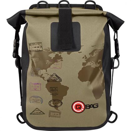 Sacoches cavalières Q Bag 01 WATERPROOF pour crash bar Universel - Beige