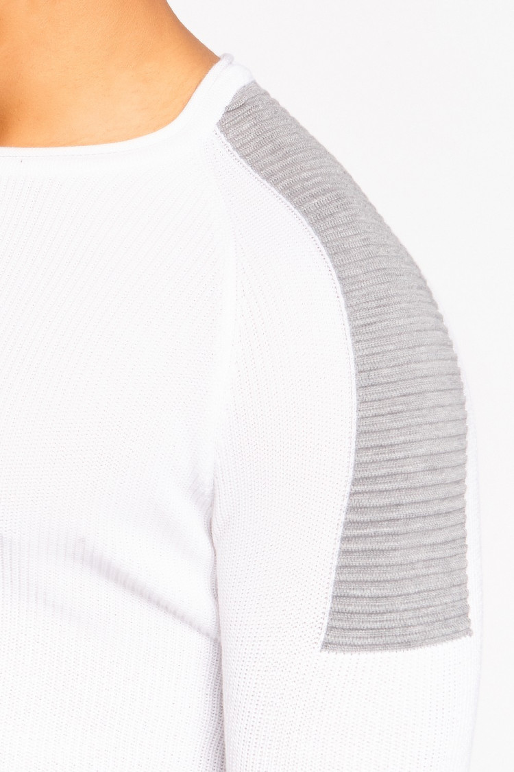 Pull fin bi couleur slim