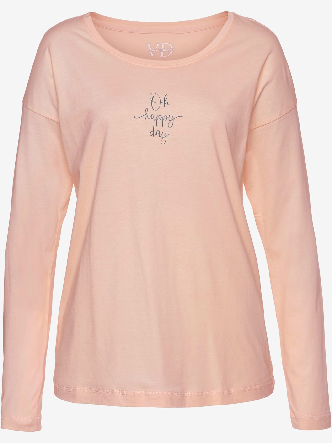 T-shirt à manches longues avec imprimé devant
