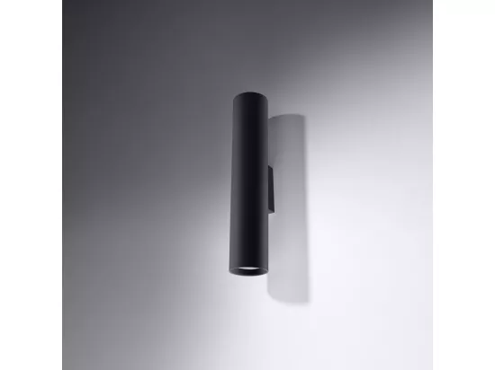 Sollux LAGOS Applique murale encastrable à 2 lumières, noir, GU10