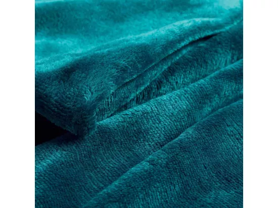 Plaid polaire - Flanou - 180 x 220 cm - Bleu