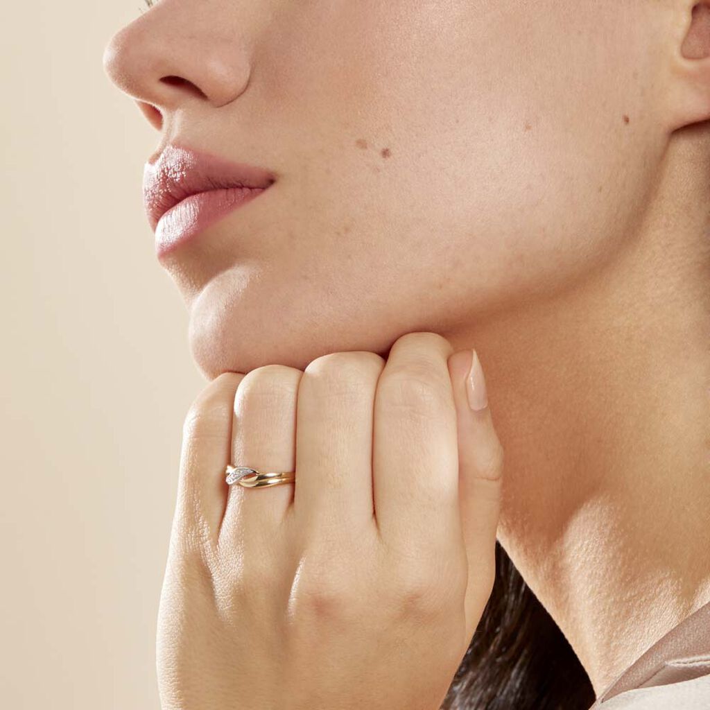 Bague Amayas Or Bicolore Diamant
