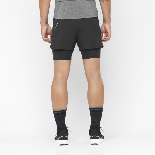 Short trail SALOMON CROSS 2IN1 SHORTS M DEEP BLACK