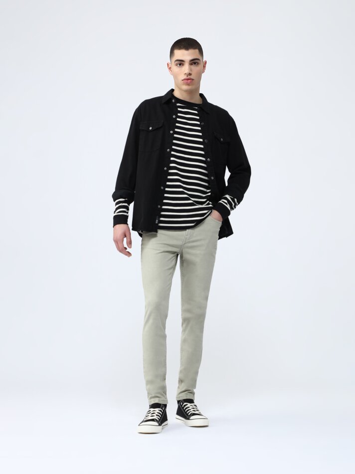 Calça jeans skinny colorida - Verde Oliva