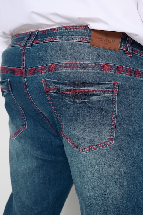Boston Park Jeans, Bauchfit, farbige Nähte, 5-Pocket, bis Gr. 41