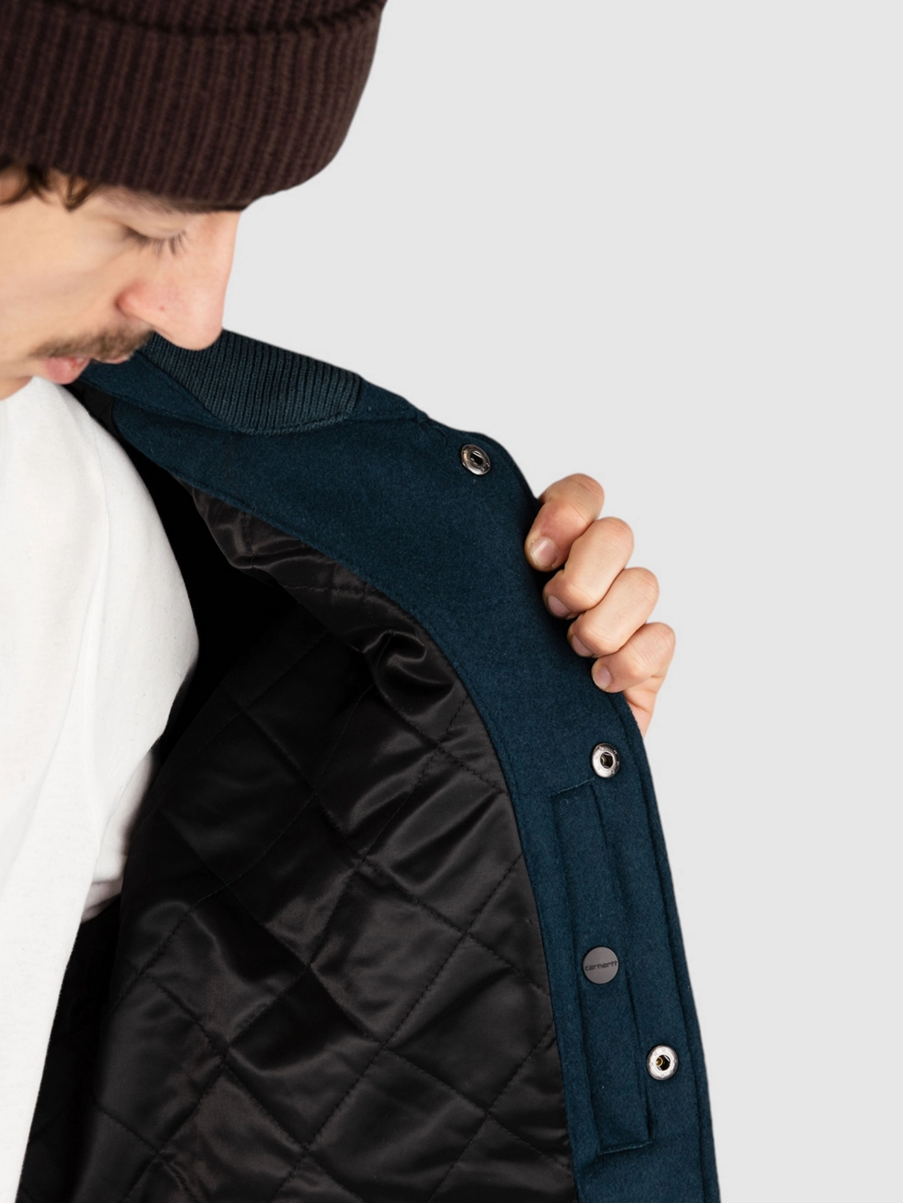 Carhartt WIP Wool Coach Jacket deep lagoon/wax