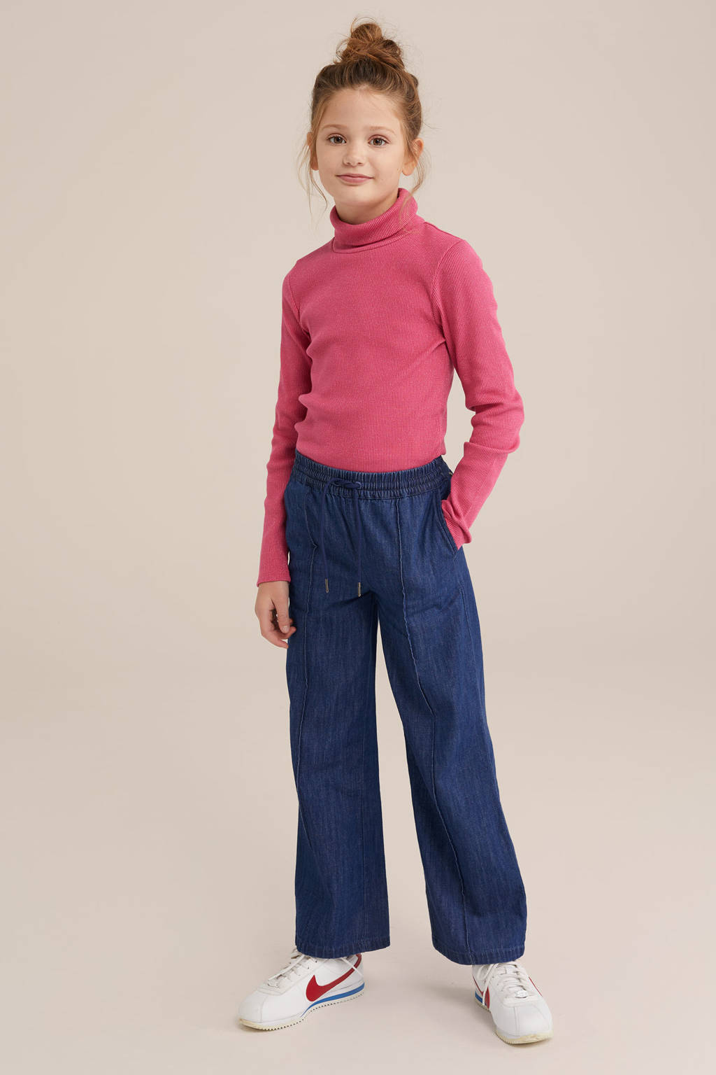 WE Fashion longsleeve fuchsia