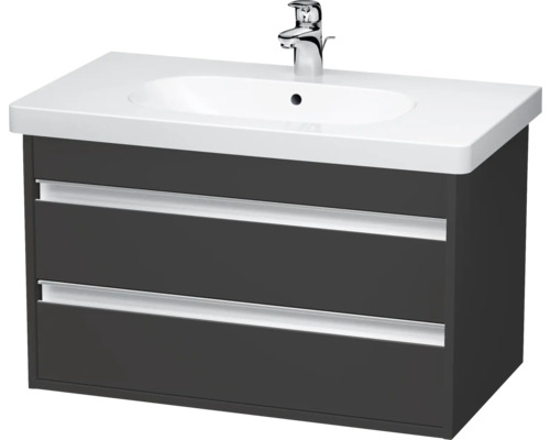 DURAVIT Ketho wastafelmeubel, BxHxD 80 x 48 x 45,5 cm, frontkleur grafiet mat, KT664704949