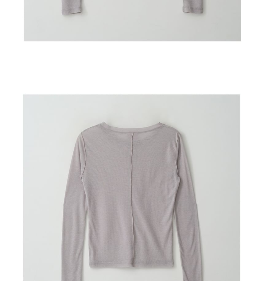 rolarola - T-shirt met ronde hals (grijs)