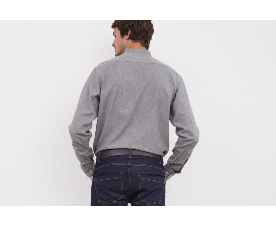 Chemise flanelle homme Anthracite et Gris - BARDIN