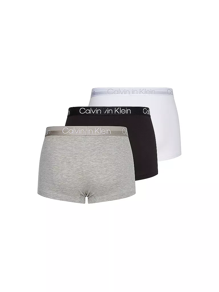 CALVIN KLEIN Pants 3er Pkg schwarz grau weiss schwarz